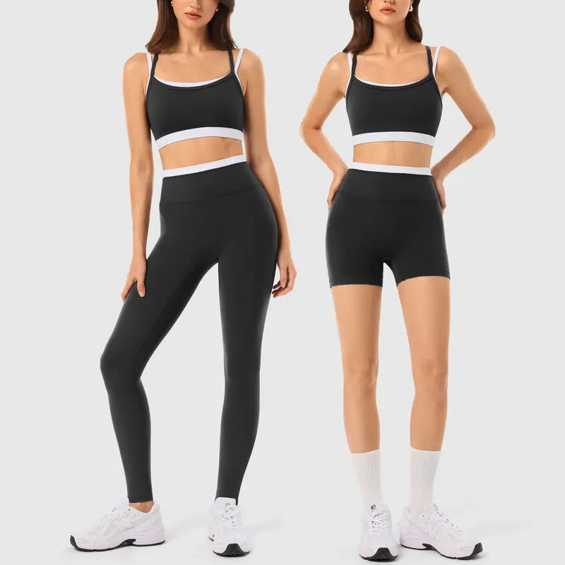 INNO MINT Women's 2-Piece Fitted Workout Set - Soft, Breathable Gym Wear with Seamless Yoga Pants and Padded Sports Bra in High-Stretch Spandex Fabric