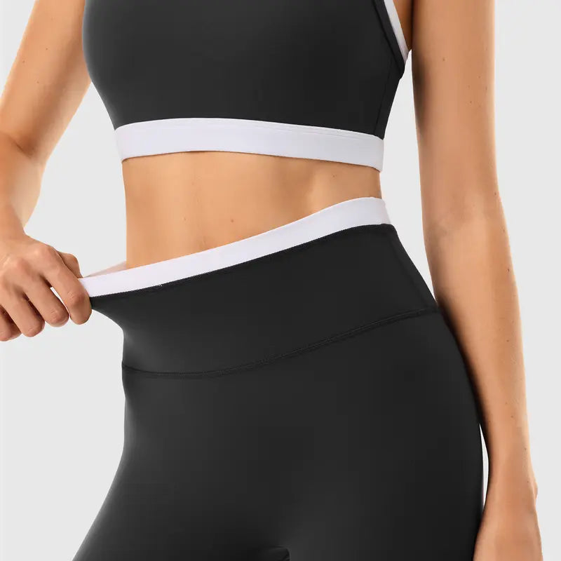 INNO MINT Women's 2-Piece Fitted Workout Set - Soft, Breathable Gym Wear with Seamless Yoga Pants and Padded Sports Bra in High-Stretch Spandex Fabric
