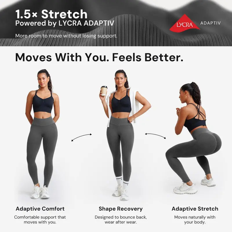 Brxl【Discount for Live】Women'S Seamless Lycra High-Waisted Yoga Leggings, Tummy Control, Butt Lifting Activewear Finds for Breathable Workout Comfort (Live Stream Discount Available)