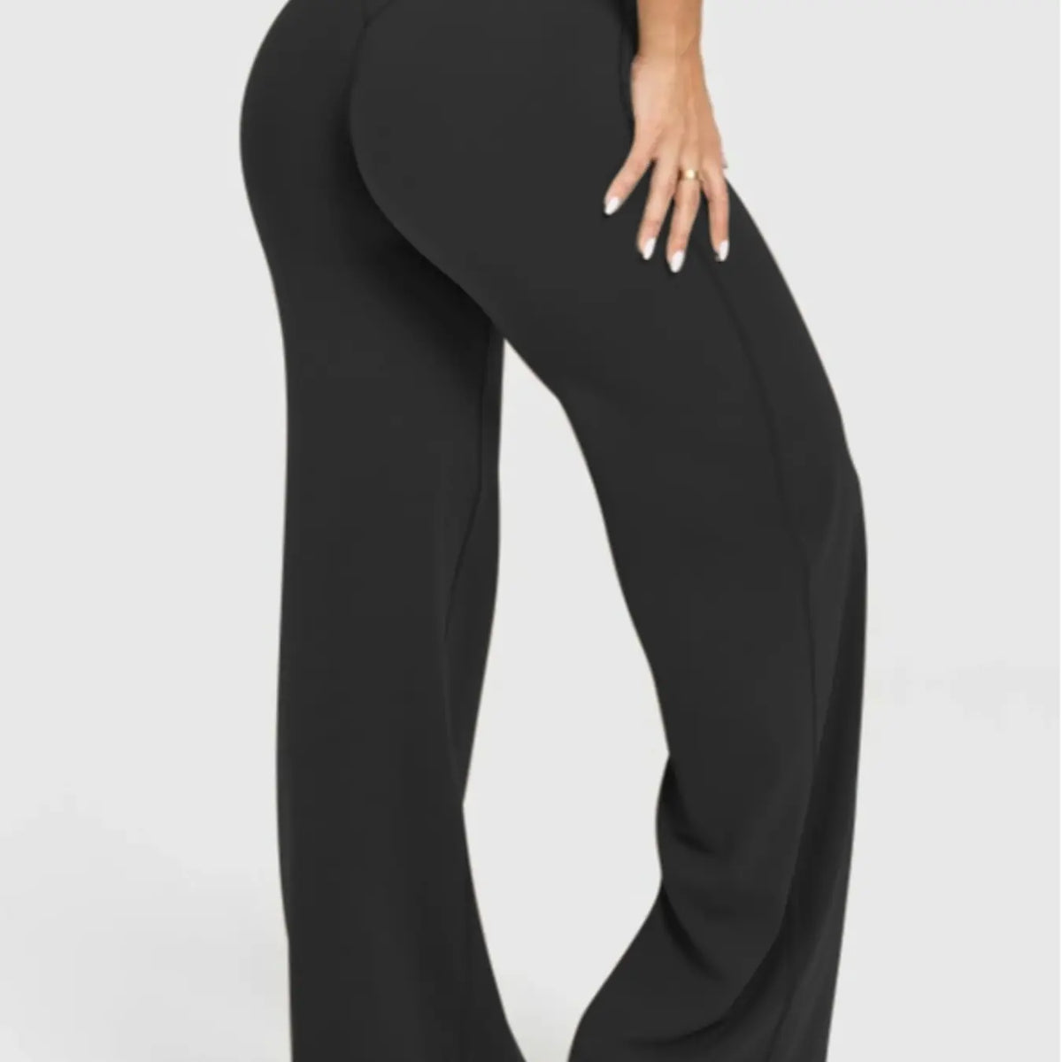 Women'S High Waisted Outdoor Running Pants, Versatile Comfortable Loose Wide-Leg Trousers for Yoga & Workout, Fashion Sportswear for All Seasons, Knitted Sports Pants, Casual Sports Bottoms, Casual Activewear Bottoms