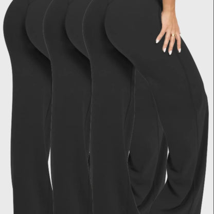 Women'S High Waisted Outdoor Running Pants, Versatile Comfortable Loose Wide-Leg Trousers for Yoga & Workout, Fashion Sportswear for All Seasons, Knitted Sports Pants, Casual Sports Bottoms, Casual Activewear Bottoms