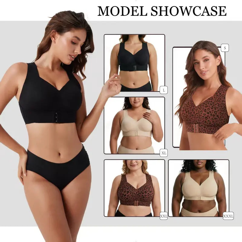 Ibrastar Posture Bra, Women’S Beige Wireless Bra, Soft Breathable Non-Removable Molded Cups, Yoga Fitness Sportswear for Gym and Daily Training, Summer Vibes Bra Soft Comfy Bra Seamless Shaping Bras Push up Bra Bras for Women Minimizer Bra Jelly Bra