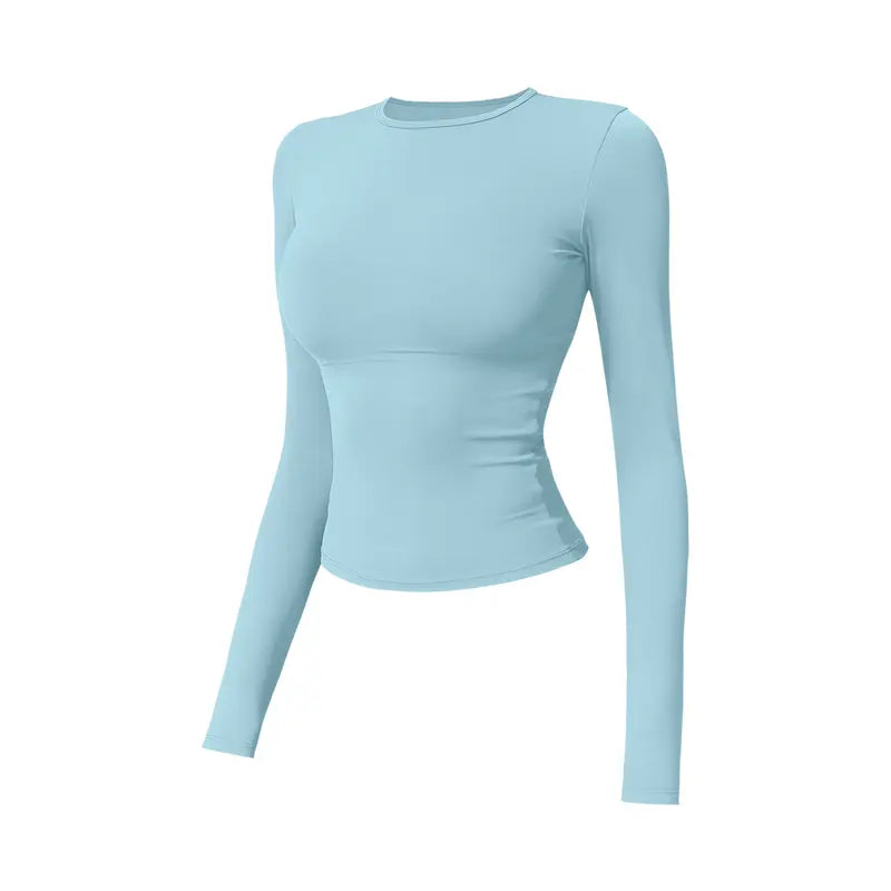 Tenwolf Women's Autumn Two-Piece Activewear Set with Fitted Top and High-Waisted Shorts/Pants; Shaping, Tummy Control, Breathable, Quick-Dry, Stretchy Sportswear for Yoga, Pilates, Workouts, and Casual Wear.