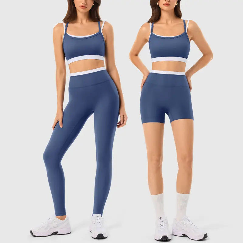 INNO MINT Women's 2-Piece Fitted Workout Set - Soft, Breathable Gym Wear with Seamless Yoga Pants and Padded Sports Bra in High-Stretch Spandex Fabric