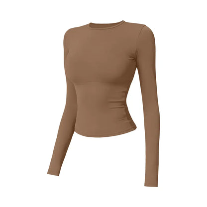 Tenwolf Women's Autumn Two-Piece Activewear Set with Fitted Top and High-Waisted Shorts/Pants; Shaping, Tummy Control, Breathable, Quick-Dry, Stretchy Sportswear for Yoga, Pilates, Workouts, and Casual Wear.