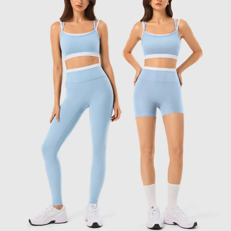 INNO MINT Women's 2-Piece Fitted Workout Set - Soft, Breathable Gym Wear with Seamless Yoga Pants and Padded Sports Bra in High-Stretch Spandex Fabric