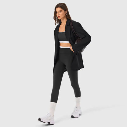 INNO MINT Women's 2-Piece Fitted Workout Set - Soft, Breathable Gym Wear with Seamless Yoga Pants and Padded Sports Bra in High-Stretch Spandex Fabric
