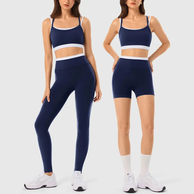 INNO MINT Women's 2-Piece Fitted Workout Set - Soft, Breathable Gym Wear with Seamless Yoga Pants and Padded Sports Bra in High-Stretch Spandex Fabric